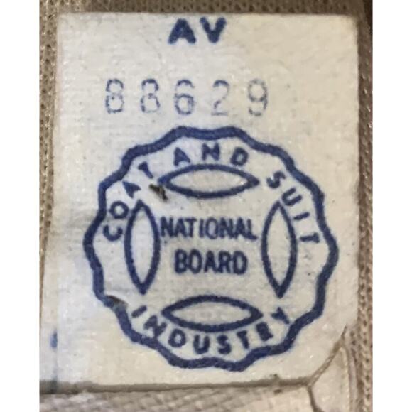 Vintage Wool Coat Medium Mary Lane 1960s Fur Collar Long Mid Century Bonded Knit - Picture 11 of 12